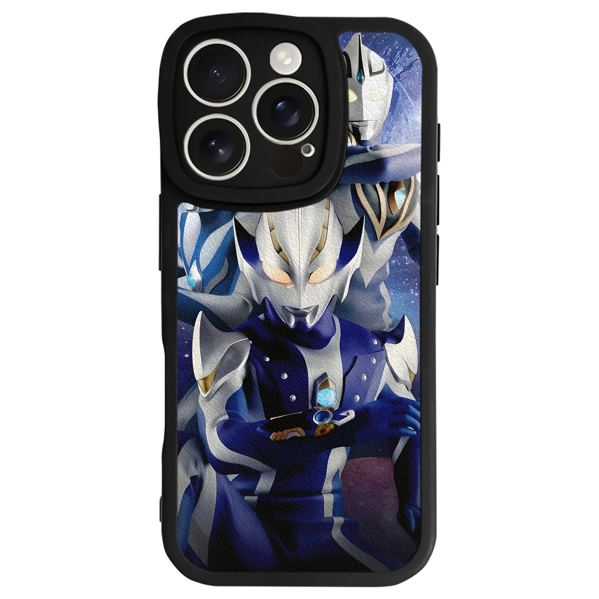 （画像用） ウルトラマン Ultraman 【iPhone 16シリーズ対応】シリコンスマホケース（レザー調） 材質：シリコン